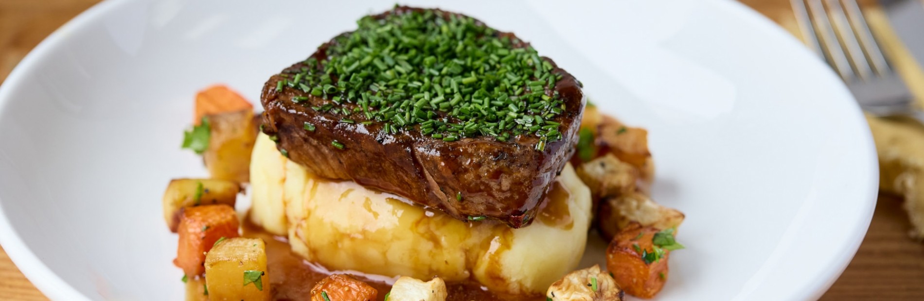 Yorkshire Daube of Beef, Creamy Mash with Red Wine & Port Reduction 2