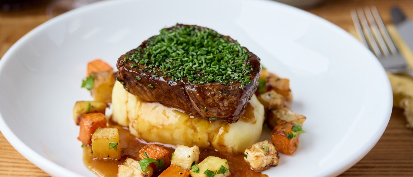 Yorkshire Daube of Beef, Creamy Mash with Red Wine & Port Reduction 2
