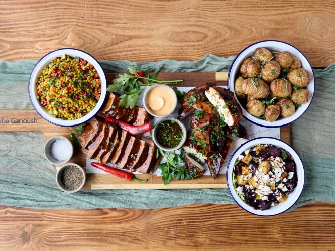 BBQ Brisket & BBQ Glazed Chicken Sharing