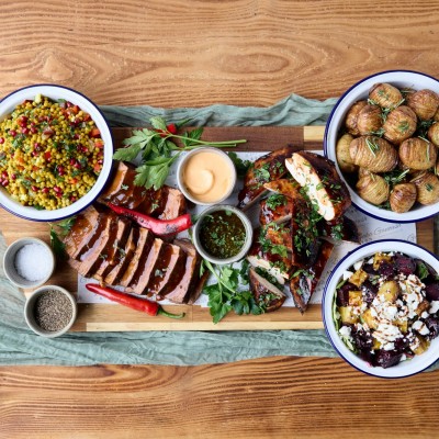 BBQ Brisket & BBQ Glazed Chicken Sharing (1)