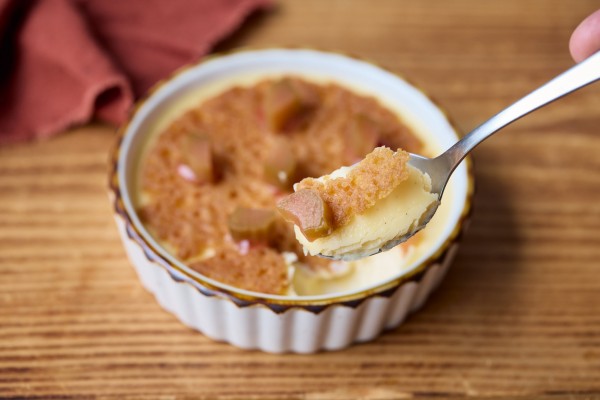 Spiced Yorkshire Rhubarb Crème Brȗlée, Poached Rhubarb with Brandy Snap 5